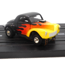MODEL MOTORING FLAMED 1941 WILLYS GASSER  BODY ONLY AURORA THUNDERJET picture
