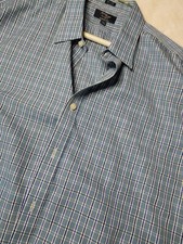 Mens XL Long sleeve shirt. Made by J.Crew. 100% cotton Blue white multicolor picture