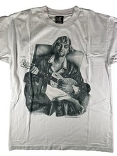 Vintage Kurt Cobain 98 End of Music Vintage Nirvana Portrait Tee Shirt SZ Large picture