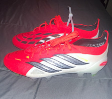 adidas Predator Elite FG Football Cleats, Red, US 9 Medium (D/M) picture