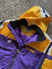 Vintage 90s Starter Pro Line Minnesota Vikings Puffer Jacket XL Deadstock Unworn picture