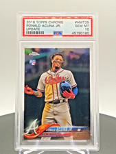 2018 Topps Chrome Update Ronald Acuna Jr #HMT25 Rookie RC PSA 10 Braves picture