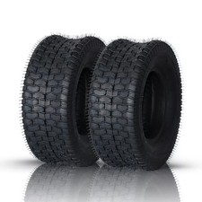 2pcs 15x6.00-6 Lawn Mower Garden Tractor Turf Tires 4 Ply 15x6-6 Tubeless picture