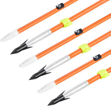 6/12Pcs Archery Fiberglass Bowfishing Arrow Bow Fishing Arrows with Broadheads a picture