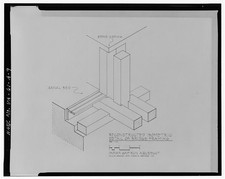 9. Indian Gap Run Aqueduct, reconstructed isometric detail bridge framing picture