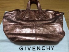 GIVENCHY Nightingale Bag Pink Bronze with Chain Strap Guarantee Card Dust Bag picture