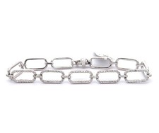 New 2.09ctw Diamond Open Link Bracelet in 14K picture