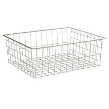ClosetMaid ShelfTrack Wire Basket Add-On Drawer, Compatible Small, Nickel picture