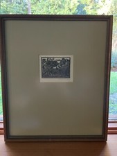 Fritz Eichenberg, Wood Engraving Signed Artist Proof, Untitled picture