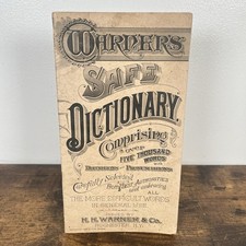 VTG Warner's Safe Dictionary 5000 Words H. H. Warner & Co, Rochester, N.Y. 1889 picture
