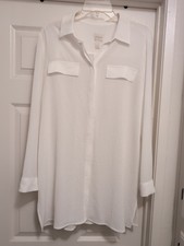 EUC Chico's Tunic, White, Size 1 X 31