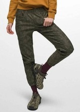 NWOT Prana Halle E-Waist Camo Leaf Print Jogger Pants picture