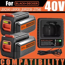 40V 3.0Ah for Black Decker 40 Volt Max Lithium Battery or Charger LBXR36 LBX2040 picture