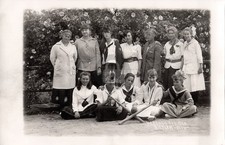 1910 Marengo Ave Los Angeles CA Girls Baseball Team RPPC Photo Postcard COPY picture