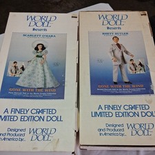 VTG 1985 World Doll Gone With The Wind Set Scarlett O’Hara & Rhett NRFB COA picture