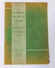 rare 1933 century of progress book dedicated to the florida tropical home  picture