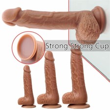 S-XL Realistic Dildo Penis Liquid Silicone Strong Suction Cup Sex Toys for Adult picture