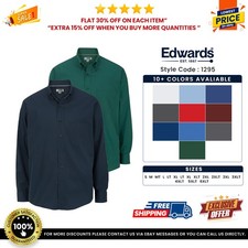 Edwards Garments 1295 Men's Lightweight Long Sleeve Poplin Tall Shirt picture