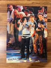 Vintage Michael Jackson Blue Jean Live Concert Poster Original Rare Unused picture