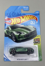 2017 Hot Wheels 117/365 Aston Martin One-77 Green HW Exotics 5/10 50th picture