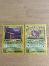 Pokémon TCG 2 Card Lot Grimer & Weezing Base Set 1999 Wizards of the Coast picture
