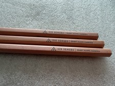 3 x SIX SENSES Krabey Island, Cambodia Hotel Pencil Used. Rare. Collectible. picture