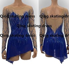 055 New Girls Kids Ice Figure Skating Dress Figure Skating Dress for Competition picture