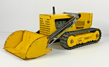 Vintage Tonka Trencher Loader Pressed Steel Yellow Tracked Construction Toy USA picture