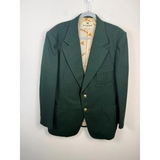 Vtg Philippe Venet Paris New York Heavy Winter Twill Wool Blazer Gold Buttons 48 picture