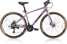 700C 24-Speed Hybrid Bike, City Commuter Bicycle with Dual Disc Brakes picture