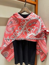 Sallys Boutique 70% Cashmere & 30% Silk Heart Print Double Face Scarf Shawl 53