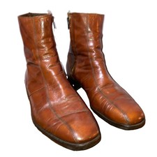 Vintage Florsheim Imperial Zipper Boots 10.5 E Chelsea Style Recently Re-soled picture
