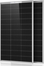ECO-WORTHY 2Pcs 100 Watt Solar Panels Monocrystalline Solar Panel for 12V/24V Ba picture