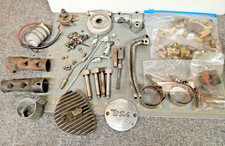 PARTS LOT Vintage BSA motorcycle Speedo Fittings Rods Small Bits Lines OS picture