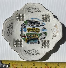 Vintage Aquarena Springs Souvenir small plate San Marcos Texas TX 5.25” Ceramic picture