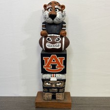 Auburn Tigers Tiki Totem Pole Statue Aubie Football Home Decor Garden Office picture