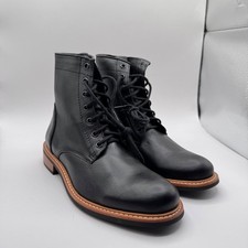 Nisolo All Weather Amalia Boot Black Leather Lace Up Ankle Boots Women 11 New picture