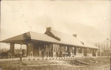 Norfolk NE Railroad Depot c1900s-10s Real Photo Vintage Postcard bhn picture