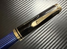 Pelikan Souverane R400 Blue Stripe Roller Ball Pen Used picture