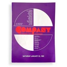 Sondheim’s COMPANY, Original Broadway Cast, 1993 Reunion Concert, Program picture