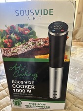 SousVide Art Sous Vide Cooker Immersion Circulator 1000W 120V Black/Silver picture