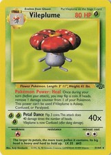 VILEPLUME 31/64 RARE JUNGLE POKEMON UNLIMITED HEAVILY PLAYED picture