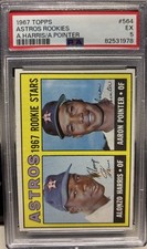 1967 Topps Astros Rookies A.Harris/A.Pointer PSA 9 picture