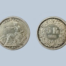 Switzerland 5 Francs - 1851 