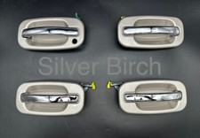 1999-2006 Tahoe Silverado Sierra Suburban Yukon - DOOR HANDLE SET 4 Silver picture