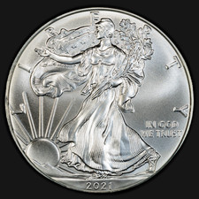 2021 1 oz American Silver Eagle Coin (BU, Type 1) picture