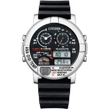 Citizen Record Label Analog Digital Black Dial Men's Watch JG0070-11E picture