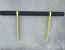 LTZ400 REAR RawSTEEL GRAB BAR BUMPER HANDLE GENUINE OEM SUZUKI KFX (03-08)Yellow picture