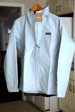 Patagonia Torrentshell 3L Rain Hooded Jacket Women's Large Icy Blue picture