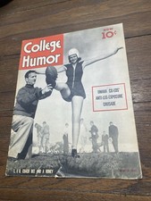 COLLEGE HUMOR MAGAZINE WINTER 1941 LONG ISLAND UNIVERSITY COACH BEE picture